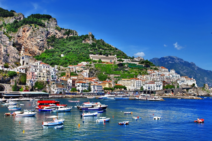 Stunning coast of Amalfi, Italy